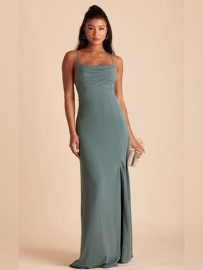 Birdy Grey | Dresses | Alex Convertible Dress Matte Satin Olive | Poshmark